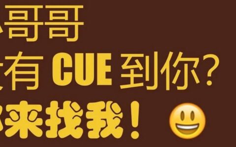 准大学生们和大学生们！如果此文小哥哥没有Cue到你，你来找我！有好事！