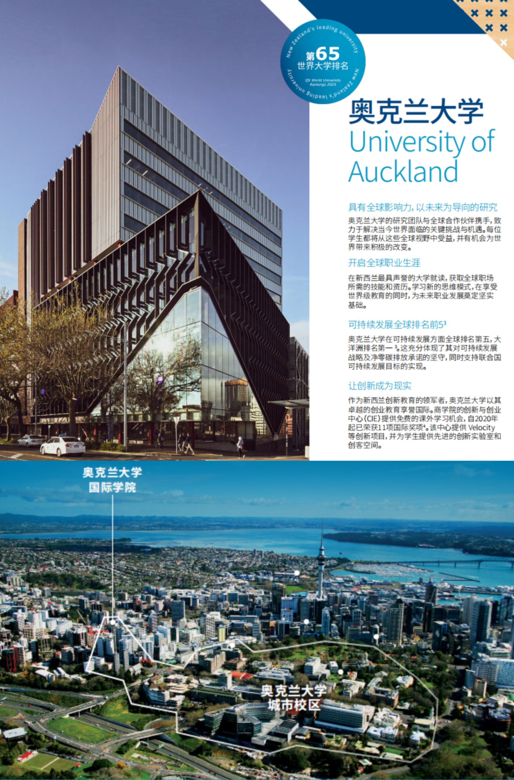 初三/高一/高二/高三应届毕业生 - 如何衔接奥克兰大学热门本科专业（QS 65）