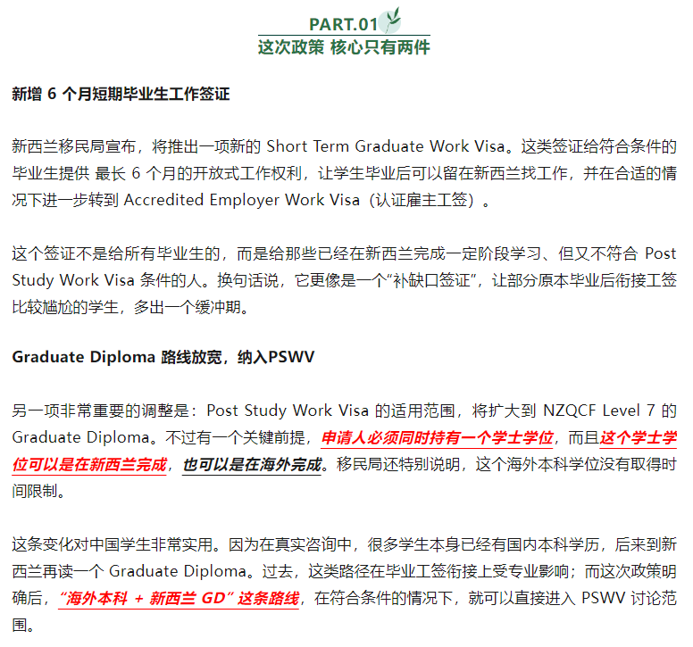 【2026新西兰毕业工签政策更新】留学生利好，哪些学生最受益以及“怎么用好”！