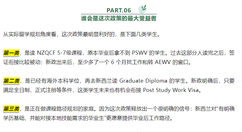 【2026新西兰毕业工签政策更新】留学生利好，哪些学生最受益以及“怎么用好”！