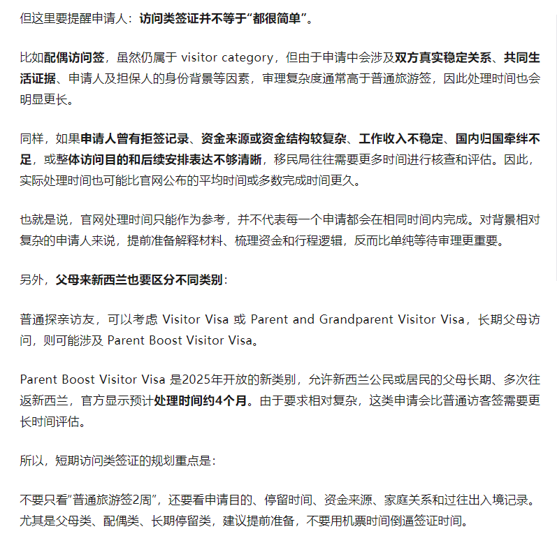 新西兰签证到底要等多久?2026年最新处理时间汇总