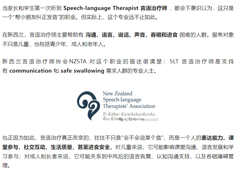 想在新西兰成为言语治疗师?这些 NZSTA 认证课程、绿名单逻辑和申请重点,一定要先看懂!